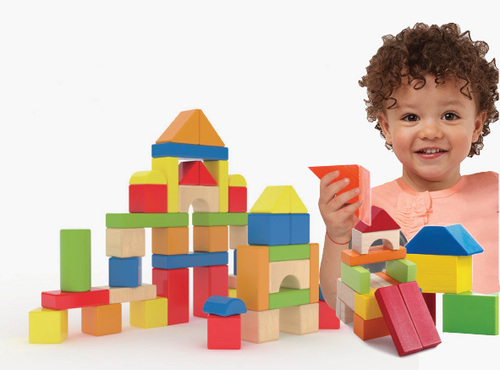 קוביות עץ 50 חלקים IAM