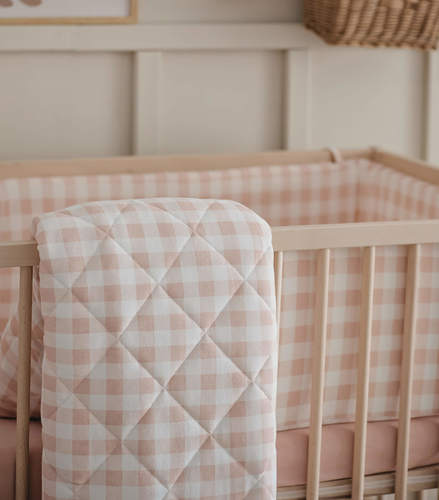 שמיכת מילוי Pink Squares משבצות ורוד NINO