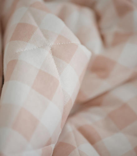 שמיכת מילוי Pink Squares משבצות ורוד NINO