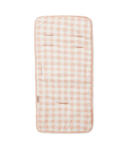 ריפודית כותנה לעגלה Pink Squares משבצות ורוד NINO
