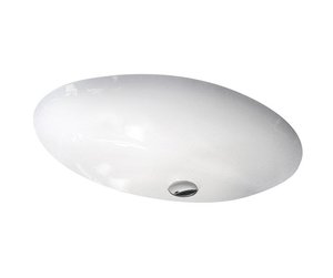כיור התקנה תחתונה נופר 42.3/55.8 לבן מבריק 402010 חמת