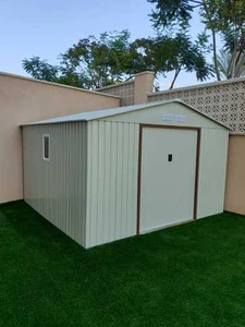 מחסן גינה מתכת פרמיום דגם SUPER GARDEN 3.40X3.82 T1112