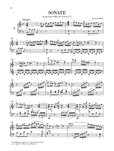 ספר תווים Mozart Piano Sonatas, Volume I