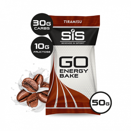  SIS BAKE GO ENERGY tiramisu 50 g| עוגה במילוי קרם טירמיסו