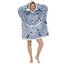 כרבולית מפנקת עם קפוצ'ון (Blanket Hoodie) - מתנה ממותגת לחורף לעובדים או לבית.