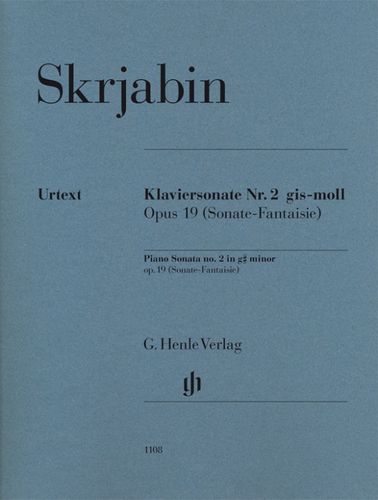 ספר תווים Scriabin Piano Sonata no. 2 g sharp minor op. 19 (Sonate-Fantaisie)