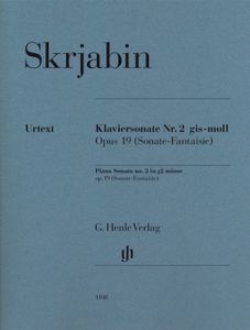 ספר תווים Scriabin Piano Sonata no. 2 g sharp minor op. 19 (Sonate-Fantaisie)