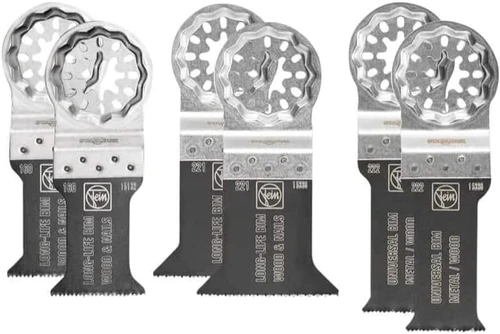 סט 6 להבים לחיתוך לעץ ומתכת FEIN STARLOCK PLUS 