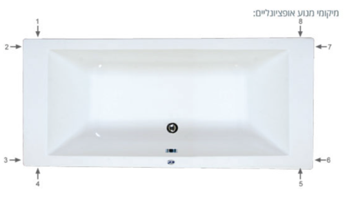  אמבטיה mti-69 170*75 לבן מבריק(כולל גקוזי) 