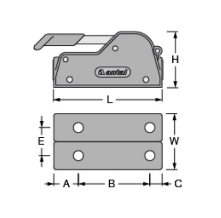קלאץ V-Grip דאבל ANTAL לחבל 10-14 ממ מצמד חבלים