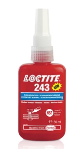 דבק לוקטייט 243 נועל תבריגים חוזק בינוני - 50 מ"ל Loctite