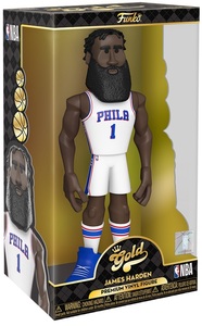 Gold 12" NBA: 76ers - James Harden w/Chase Funko