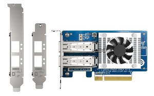 QNAP Dual-port SFP28 25GbE network,low-profile,PCIe Gen4 x8