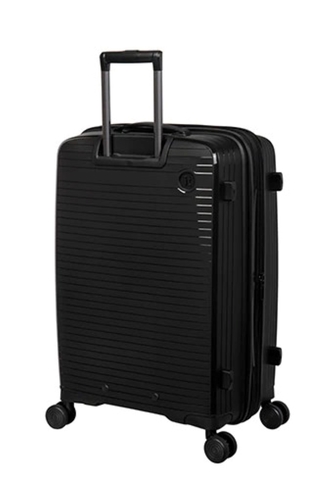 סט מזוודות טרולי קשיחות עשויות פוליפרופילן בגדלים 20, 26 ו-30 אינץ' - שחור