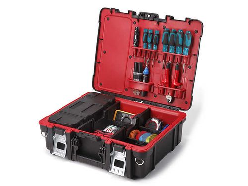 מזוודת טכנאים בעלת ארגונית נשלפת B.TECH