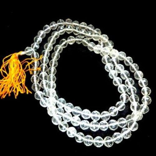 מחרוזת ג´אפה מאלה מאבני קריסטל קוורץ - CRYSTAL JAPA MALA