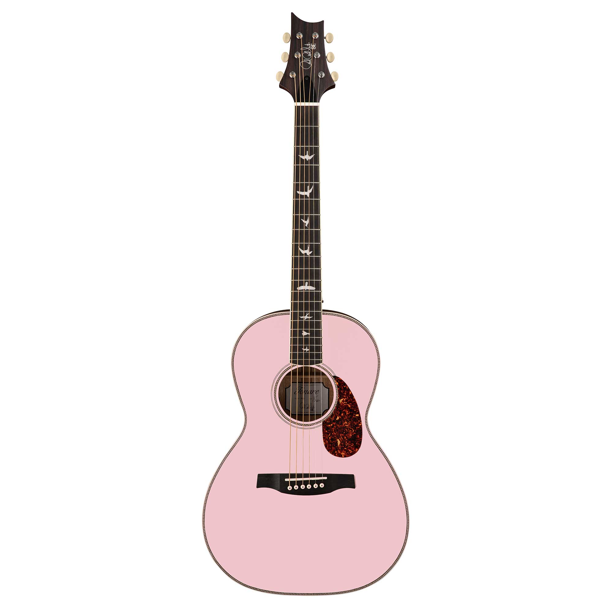 גיטרה אקוסטית פרלור מוגברת PRS SE P20E Limited Edition Lotus Pink