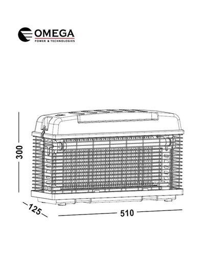 קטלן יתושים אלקטרוני 36W MONSTER אומגה