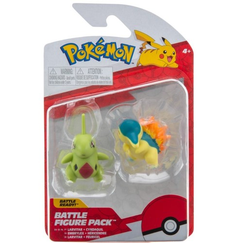 זוג דמויות פעולה של פוקימון - CYNDAQUIL+ LARVITAR