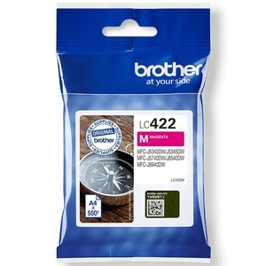 ראש דיו אדום מקורי Brother LC422M