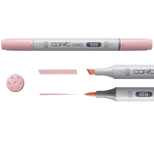 סט 5 טושים אלכוהוליים Copic ciao + ליינר, גווני עור בהיר