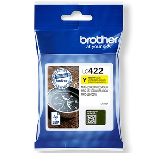ראש דיו צהוב מקורי Brother LC422Y
