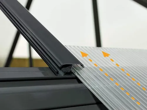 חממה ביתית 10x12 Victory Orangery בצבע אפור מק