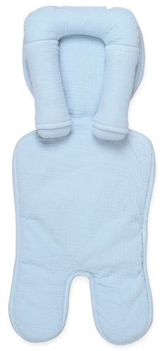 ריפודית ומגן לסל קל 100% כותנה טטרא - תכלת