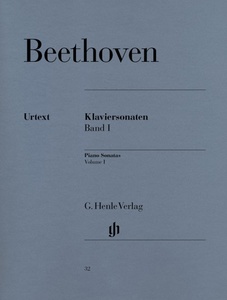 ספר תווים Beethoven Piano Sonatas, Volume I Henle