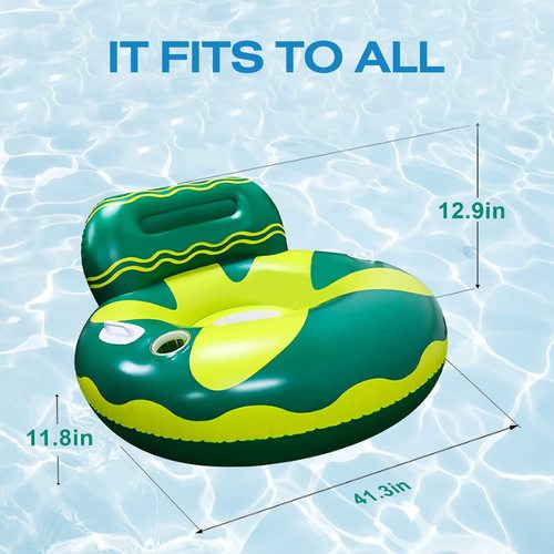 אבוב / גלגל ים מתנפח לבריכה בבית כולל משענת גב, POOL LOUNGER