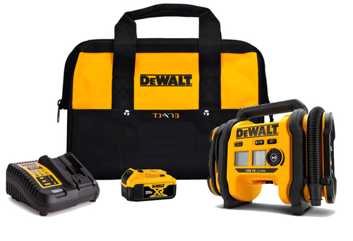 קומפרסור נטען 18V + סוללה 5.0AH