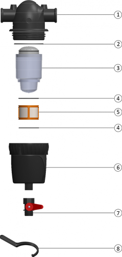 מסנן T 3/4 עמיעד קומפקט