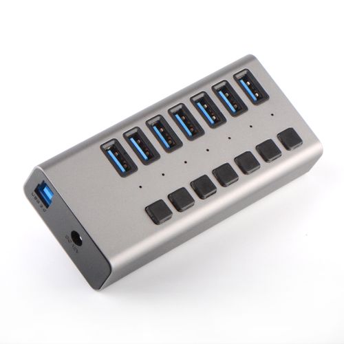 Protec DM282 - מפצל 7 חיבורים - USB 3.0