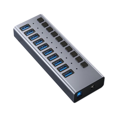 Protec DM283 - מפצל 10 חיבורים - USB 3.0