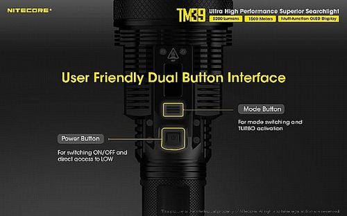פנס נטען 5200 לומן TM39 למרחק 1500 מ' NITECORE