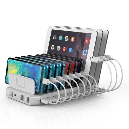 96W 10-Port USB Smart Charging Station Y-2172