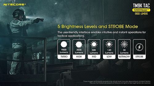 פנס יד נטען 9800 לומן TM9K TAC NITECORE