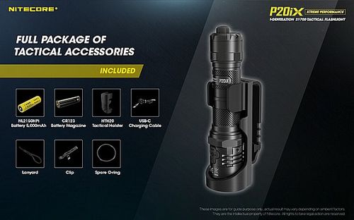 פנס יד הצפה נטען 4000 לומן P20iX NITECORE