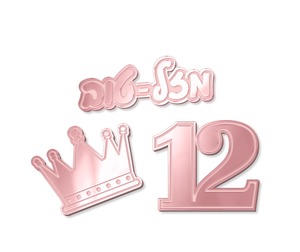 קישוטי שולחן בת מצווה -12 יח