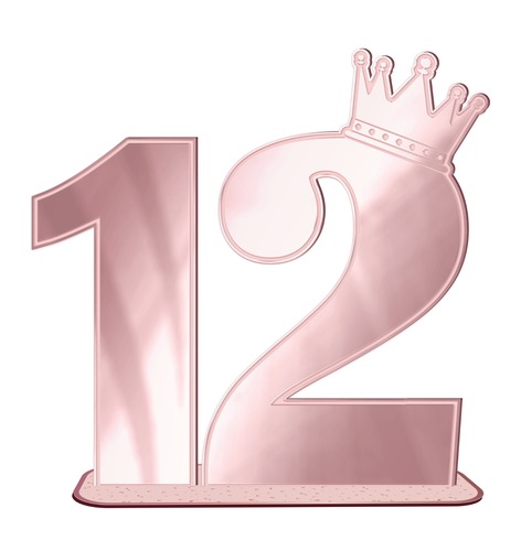 מרכז שולחן מהודר '12' לקישוט