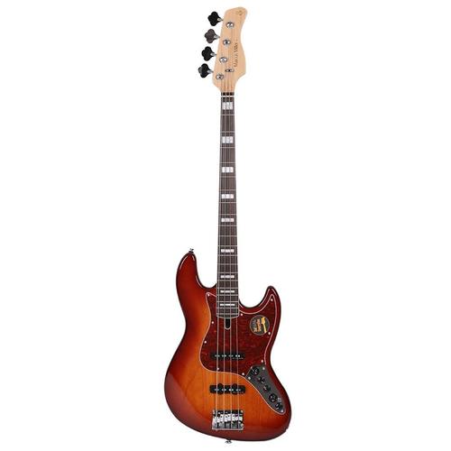 גיטרה בס  Sire V7 Alder-4 Tobacco Sunburst (דור שני)
