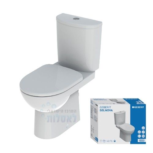 מונובלוק 501.754.00.1 GEBERIT | סט מונובלוק Rimfree כולל מושב | לבן | Selnova סלנובה גבריט.
