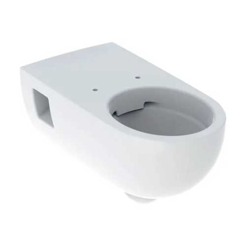 אסלה מונגשת תלויה Rimfree ברגים מהצד | לבן |  500.693.01.2 Selnova Comfort Premium