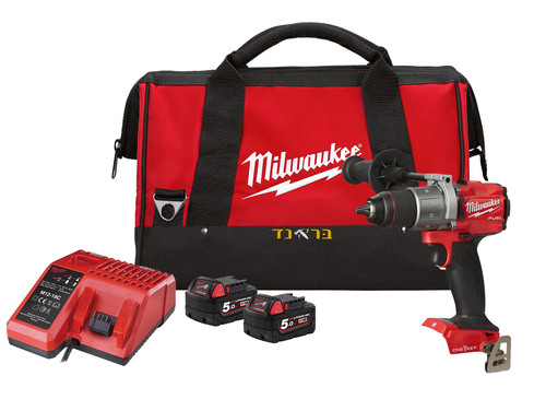 מברגה / מקדחה 18V + שתי סוללות 5.0AH