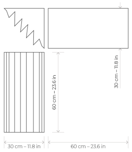 מלכודת בס לאקוסטיקה בצבע אפור EZ Acoustics Foam Bass Traps