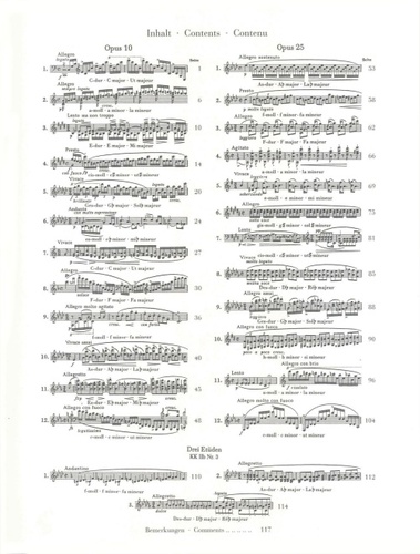 ספר תווים Chopin Etudes