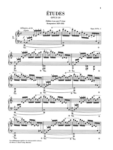 ספר תווים Chopin Etudes