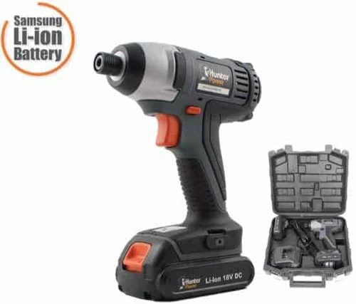 מברגת אימפקט ליתיום בתיק כלים – כולל 2 סוללות ומטען - האנטר