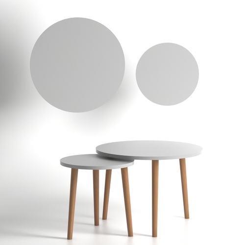 זוג שולחנות עגולים דגם ליטל