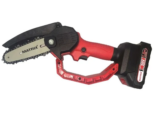 מסור שרשרת נטען MATRIX MAT-2555 V20 LI  + סוללה 1.5A + מטען